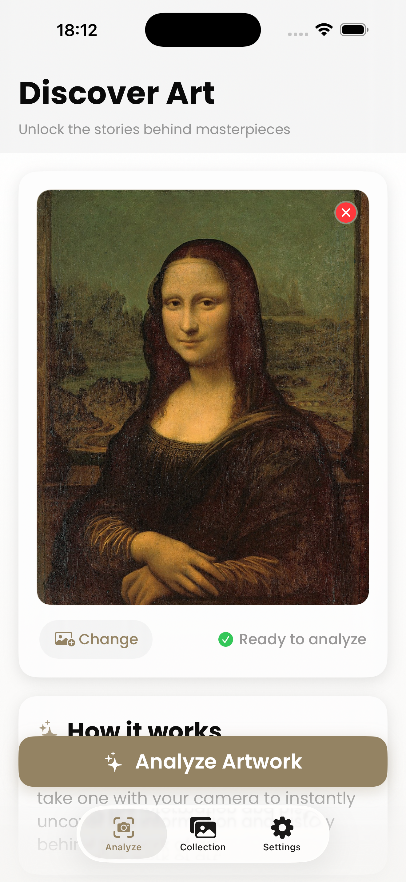 MuseumAI Home Screen